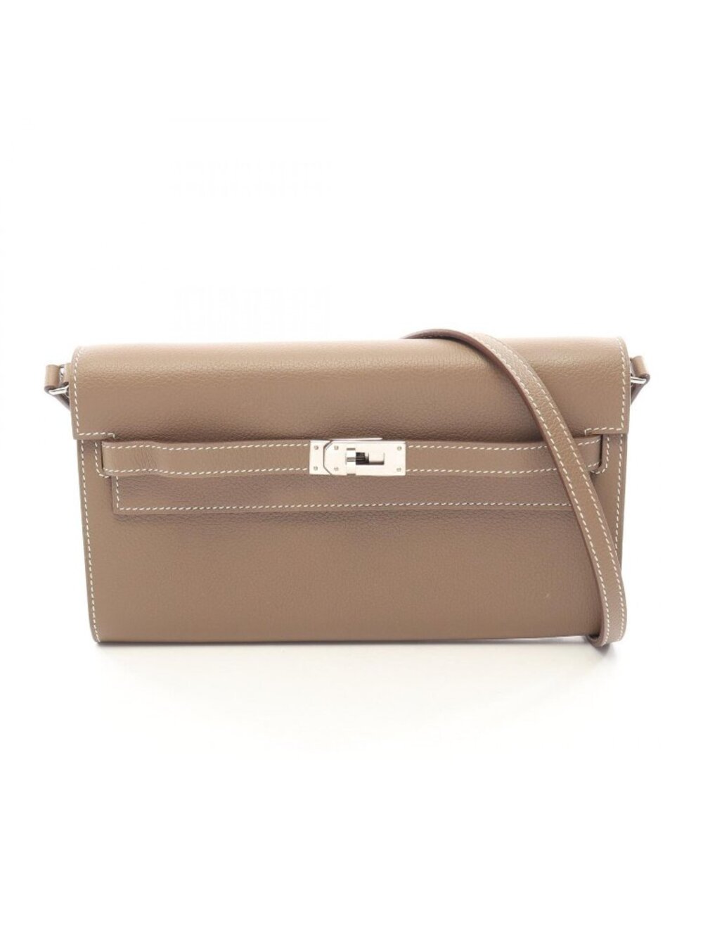 Hermes Shoulder Bag Kelly Long to Go Sellier Etoupe